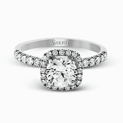 Elegant Halo Engagement Ring