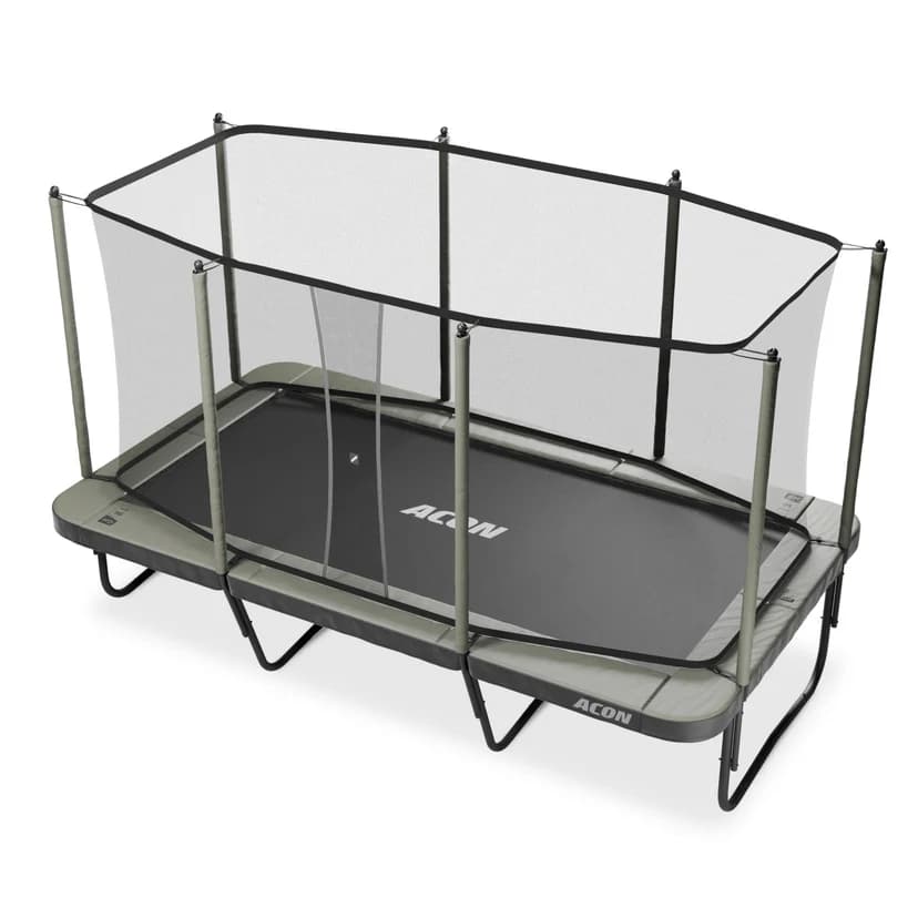 ACON 16 HD Rectangular Trampoline with Net and Ladder