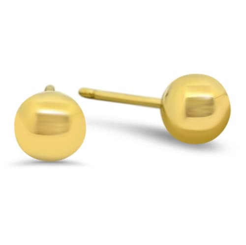 5mm Yellow Gold Ball Studs