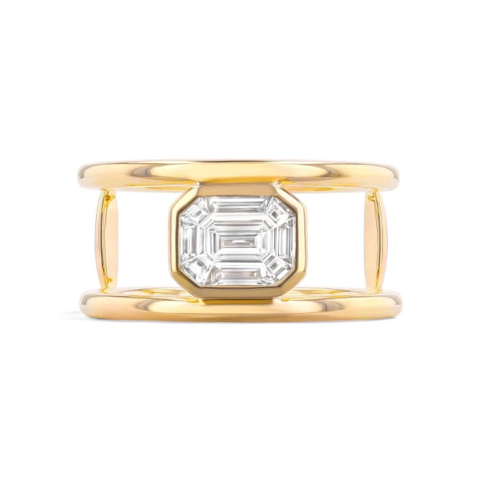Couture Empress Open Solitaire Bezel Set Ring