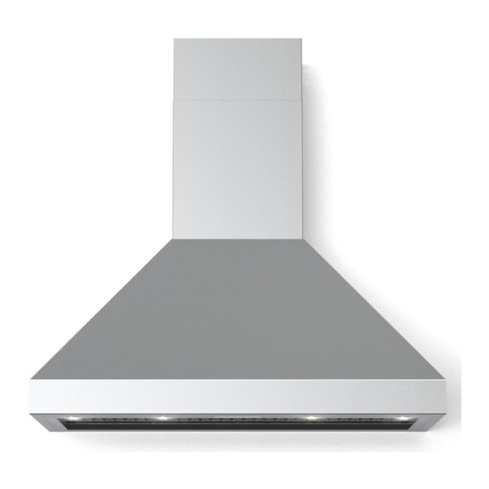 Verona VECHW36GSS 36 inch Designer Chimney Wall Hood with 600 CFM, Stainless Steel Baffle Filters, LED Lighting, Delay Shut-Off (Stainless Steel)